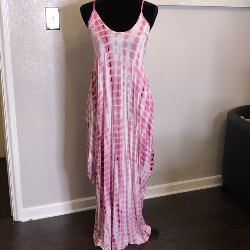 Tie dye maxi dress